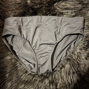 Black Lands’ End Woman’s Size 12 High-Waisted Bikini Bottom Full Coverage